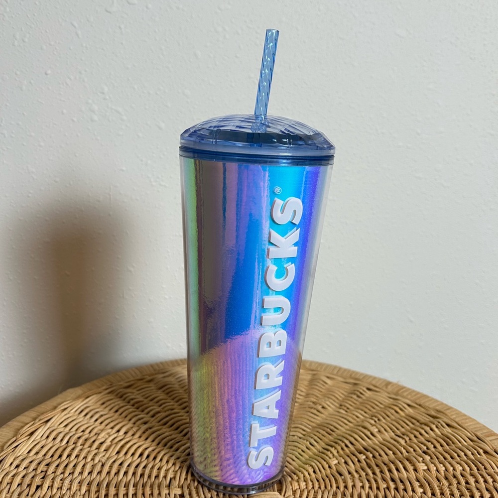 Starbucks 2023 Summer Iridescent Venti Tumbler Cup Dome Lid Straw Cup